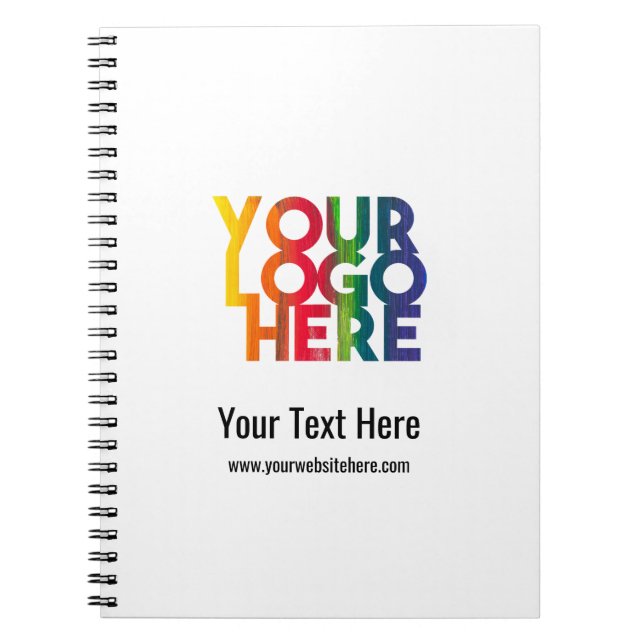 Logo "White Simple Business" Notizblock (Vorderseite)