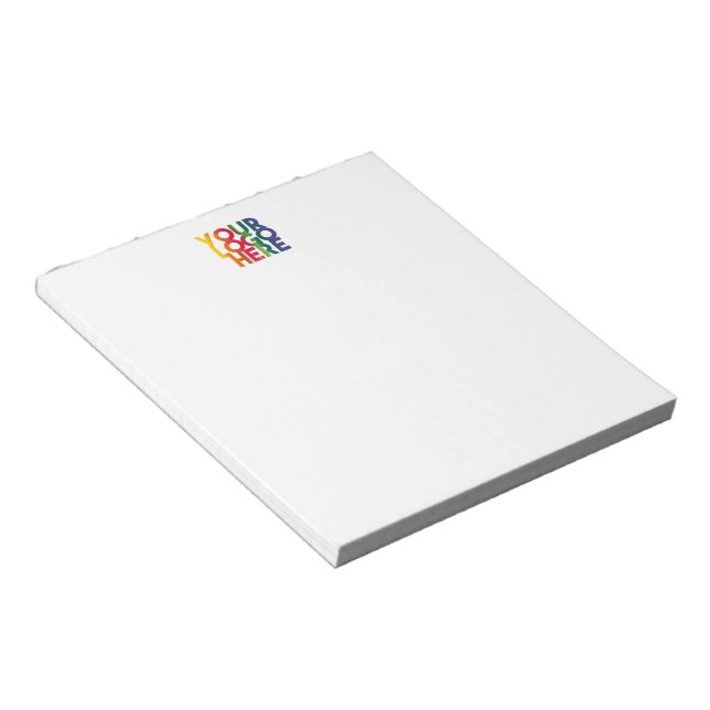 Logo "White Simple Business" Notizblock (angewinkelt)