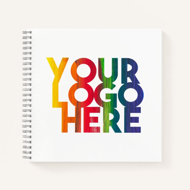 Logo "White Simple Business" Notizbuch (Vorderseite)
