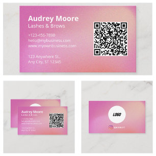 Logo Wimpern Modern Beauty Salons Make-up Visitenkarte
