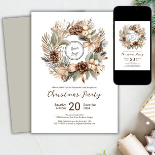 Logo Winter-Wreath-Unternehmen Weihnachtsfeier Einladung