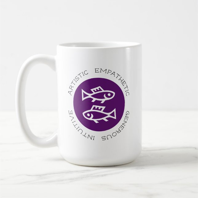 Logo Zodiac Star Sternzeichen Astrologie Zeichen Kaffeetasse (Links)