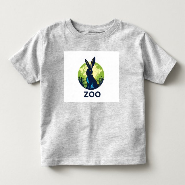 Logo "Zoo Rabbit Adventures" Kleinkind T-shirt (Vorderseite)