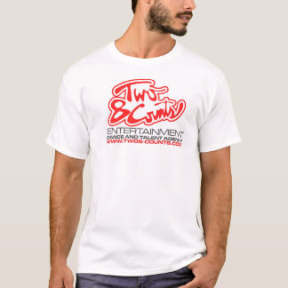 Logo zwei 8-Counts - Rot und Schwarzes T-Shirt