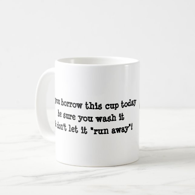 Logoaufenthalt Kaffeetasse (Vorderseite Links)
