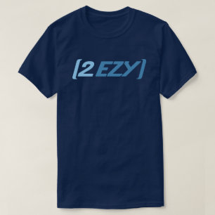 Logoblau 2 EZY Männer auf Marine-T - Shirt