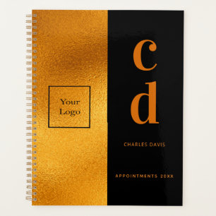 Logogeschäft mit schwarzem Gold, Monografie, moder Planer