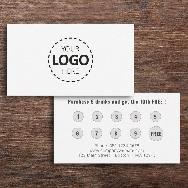 Logohochladen Moderne, einfache Loyalität Visitenkarte (Von Creator hochgeladen)