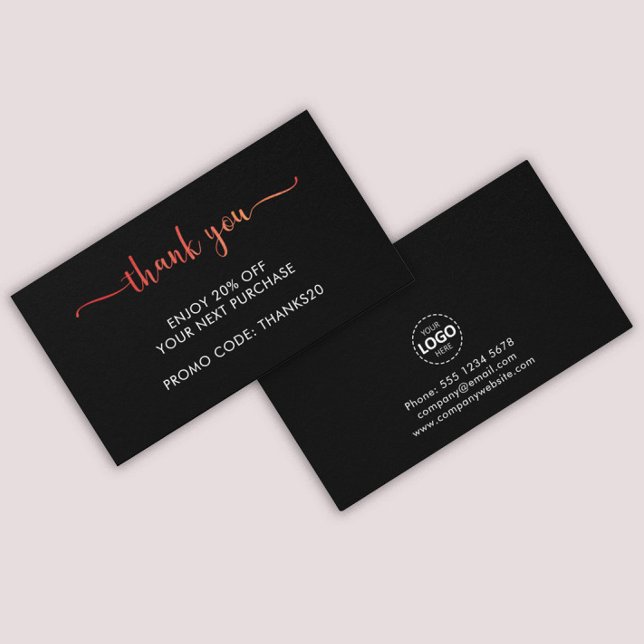 Logohochladen Rot dank der Ermäßigung der Visitenk Visitenkarte (Von Creator hochgeladen)