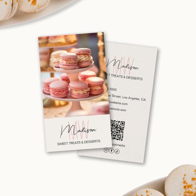 Logokombination für Bäckereien Visitenkarte (Bakery Monogram Logo Business Card )
