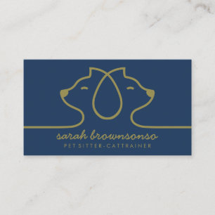 Logokombination für Tierärzte Visitenkarte