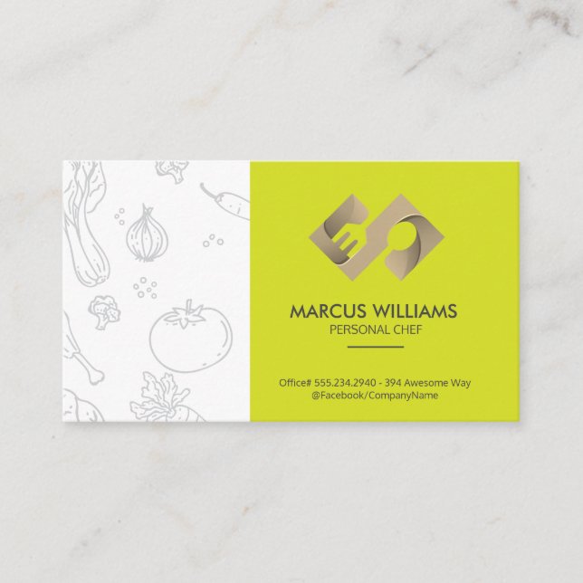 Logokombination | Koch Visitenkarte (Vorderseite)