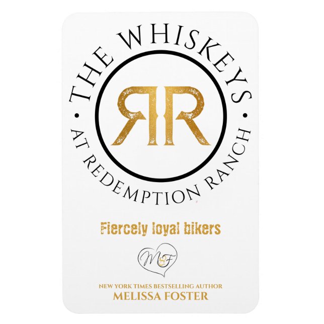 Logokombination Ranch Whiskeys Logo Flexible Magne Magnet (Vertikal)