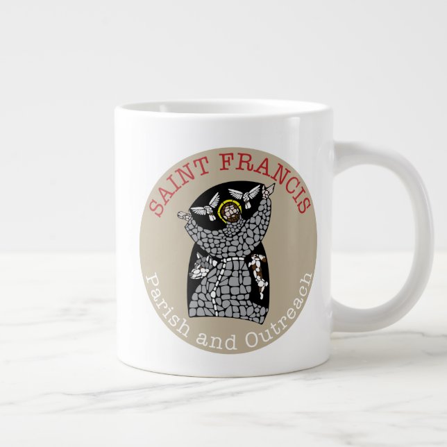 Logokombination Saint Francis Jumbo-Tasse (Rechts)