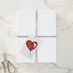 Logokombination - Valentinstag Blau Rot Geschenkanhänger
