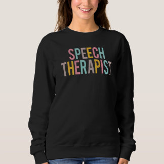 Logopäde Bunter Wertschätzungstag Zurück Zu Sweatshirt