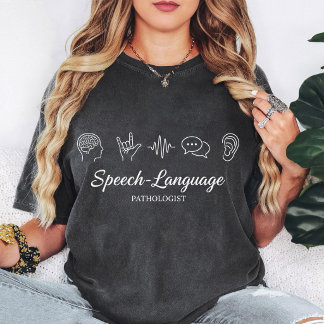 Logopäde Gehirn-Welle-Chat-Ohr De T-Shirt