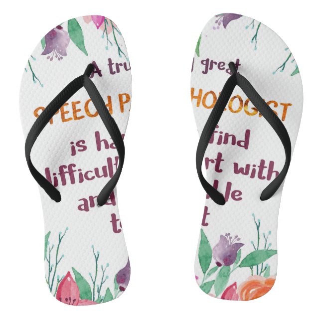 Logopäde Geschenk Schule Sprachtherapeut Flip Flops (Fußbett)