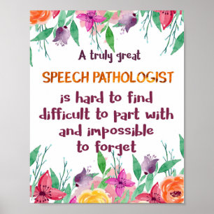 Logopäde Geschenk Schule Sprachtherapeut Poster