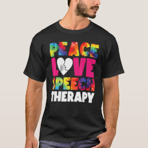 Logopäde Logopädie-Assistent SLP Tie Dye Erbse T-Shirt