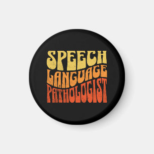 Logopäde Retro Vintage Magnet
