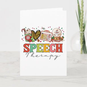 Logopäde Slp Weihnachten Dankfest Karte