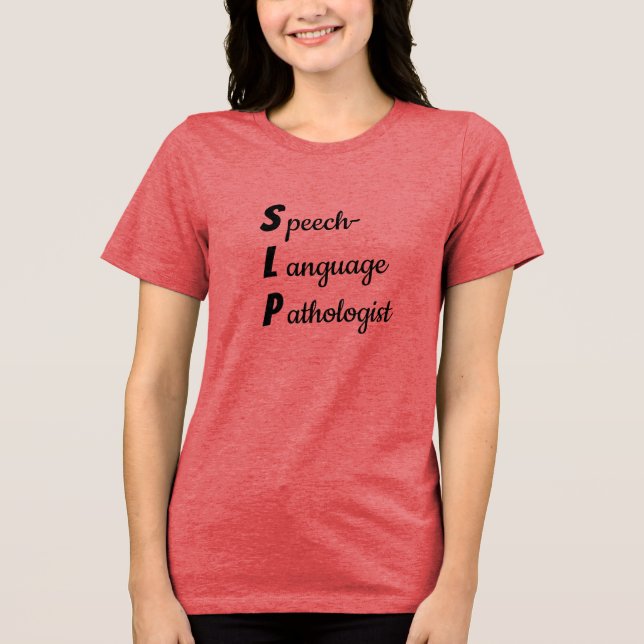 Logopäde-Sweatshirt Tri-Blend Shirt (Vorderseite)