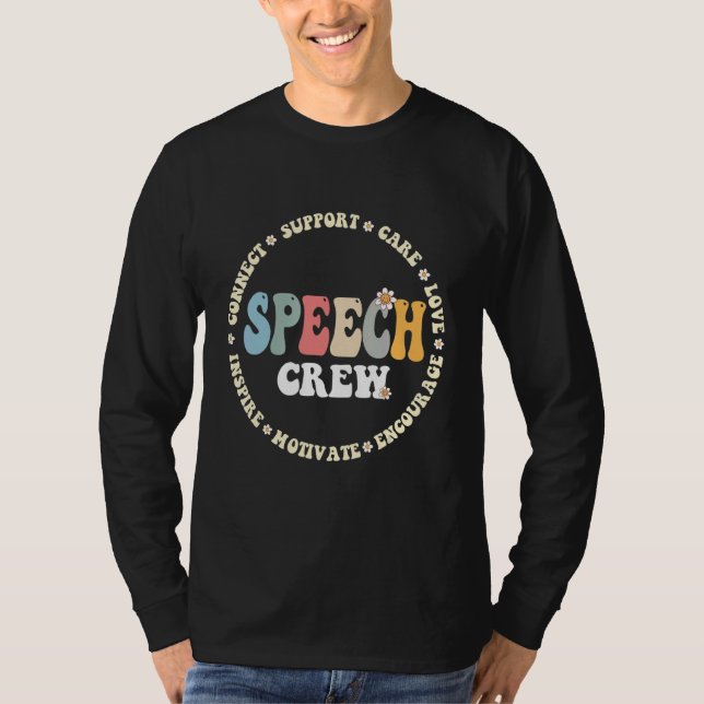 Logopäde Therapie Groovy Speech  T-Shirt (Vorderseite)
