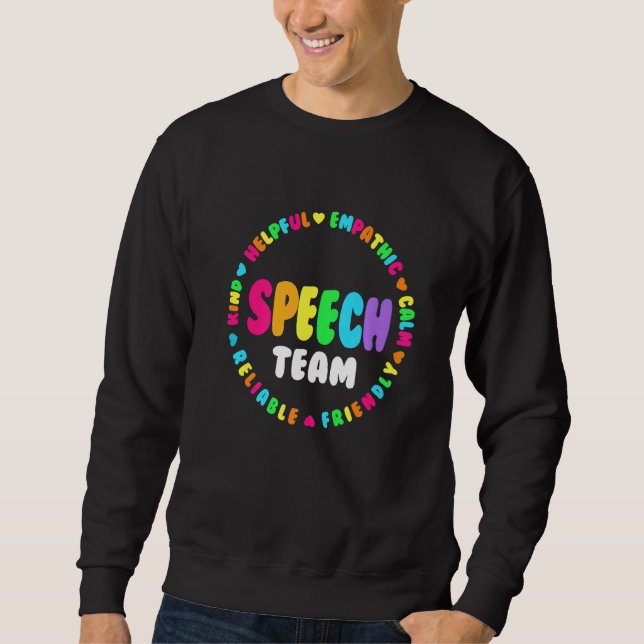 Logopäde Therapie SLP SQUAD oder S Sweatshirt (Vorderseite)