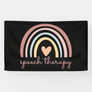 Logopädie I - Boho-Regenbogen Banner