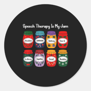 Logopädie ist mein Ding Weihnachten Logopädie Runder Aufkleber