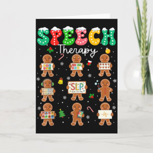 Logopädie-Weihnachten Slp-Therapie-Kekse Ginge Karte