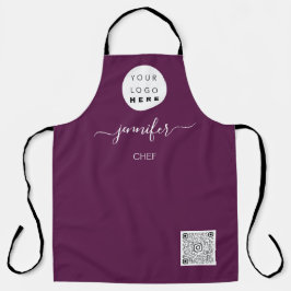 Logorestaurant Bäckerei Catering Lila Kuchen Schürze