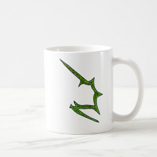 Logos auf beiden Seiten, gespiegelt Kaffeetasse