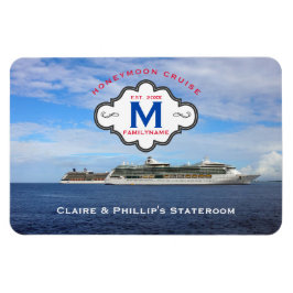 Logos der Stateroom Door Marker Honeymoon Cruise F Magnet