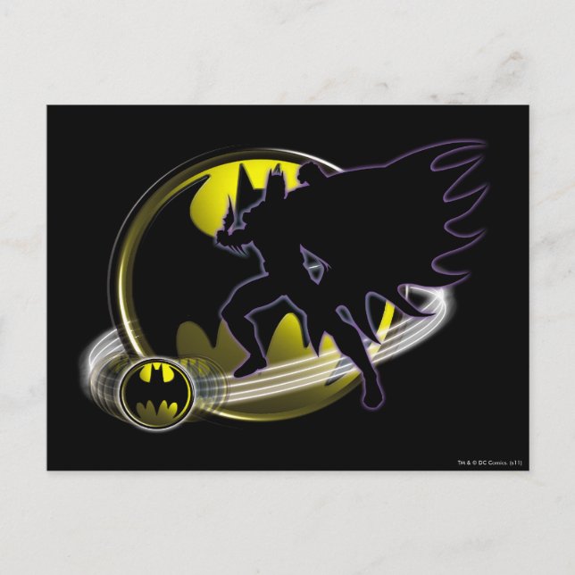 Logos für Batman und Circle Postkarte (Vorderseite)