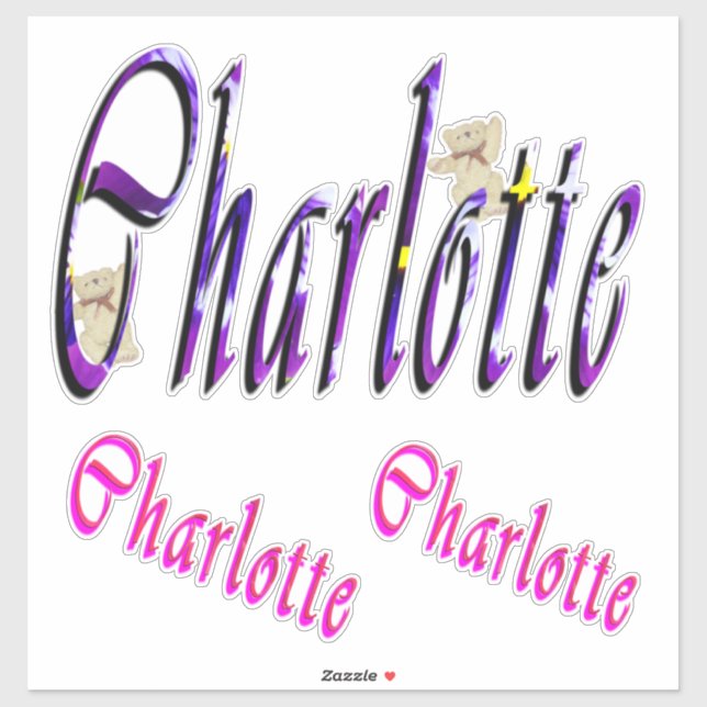 Logos für Charlotte, Aufkleber (Blatt)