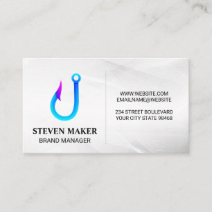 Logos für Fischhaken Visitenkarte