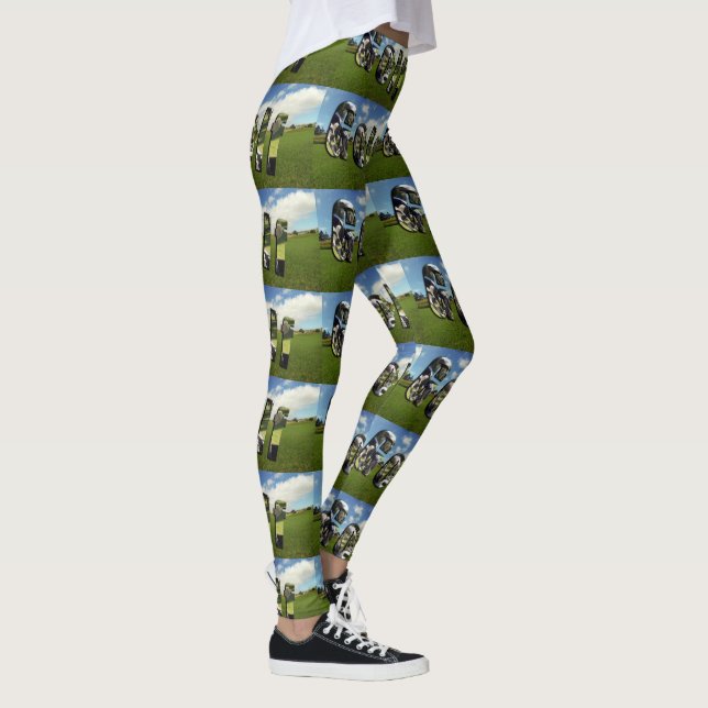 Logos für Golfplätze Ladys Full Print Leggings (Rechts)