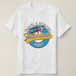 Logos für Reisen und Erkunden von Fabulous Rhodes T-Shirt