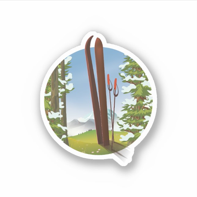 Logos für Retro-Cartoon Aufkleber (Vorderseite)