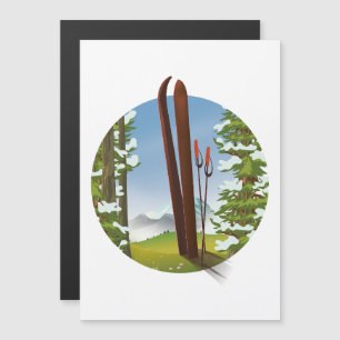 Logos für Retro-Cartoon Magnetkarte