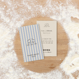 Logos für Vintage Blue Bakery gestrichen Visitenkarte