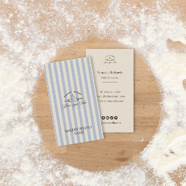 Logos für Vintage Blue Bakery gestrichen Visitenkarte