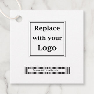 Logos und Barcode-Bulk-Produkthangmarken Geschenkanhänger