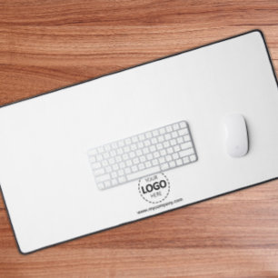 Logos und Firmendetails - Kundenspezifische White- Schreibtischunterlage
