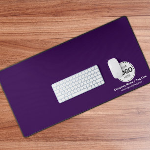 Logos und Firmendetails Lila Desktop-Matte Schreibtischunterlage