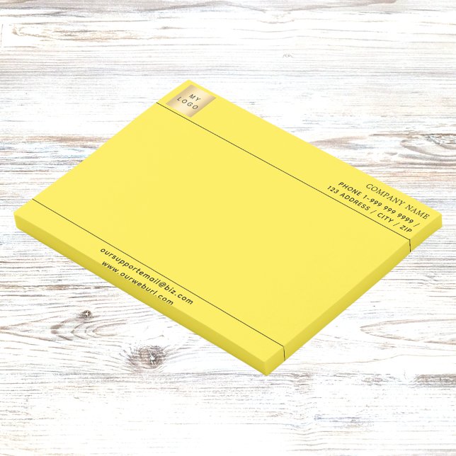 Logoschild aus Gelb Post-it Klebezettel (Von Creator hochgeladen)