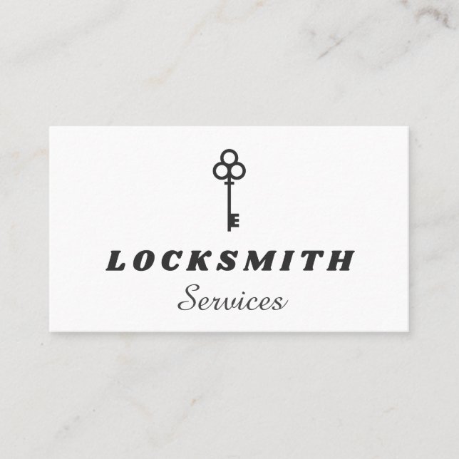 Logoschmied Service für Schwarzweiß-Elegante-Logos Visitenkarte (Vorderseite)