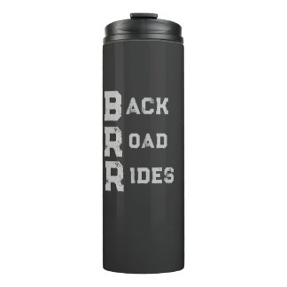 Logoschreiben auf der Rückseite Thermosbecher